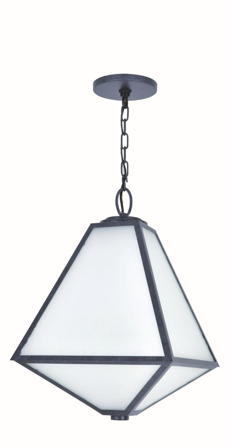 Crystorama GLA-9705-OP-BC Brian Patrick Flynn for Crystorama Glacier 3 Light Outdoor Chandelier - Black Charcoal