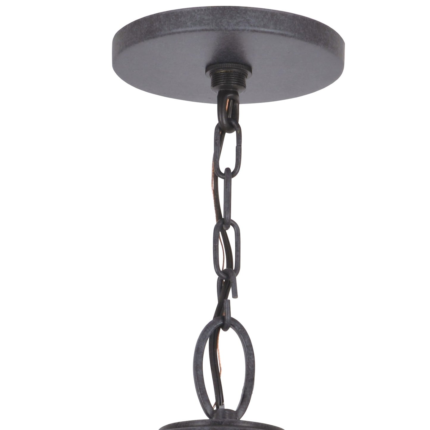 Crystorama GLA-9705-OP-BC Brian Patrick Flynn for Crystorama Glacier 3 Light Outdoor Chandelier - Black Charcoal