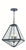 Crystorama GLA-9705-WT-BC Brian Patrick Flynn for Crystorama Glacier 3 Light Outdoor Chandelier - Black Charcoal