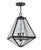 Crystorama GLA-9705-WT-BC Brian Patrick Flynn for Crystorama Glacier 3 Light Outdoor Chandelier - Black Charcoal