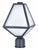 Crystorama GLA-9707-OP-BC Brian Patrick Flynn for Crystorama Glacier 1 Light Outdoor Lantern Post - Black Charcoal
