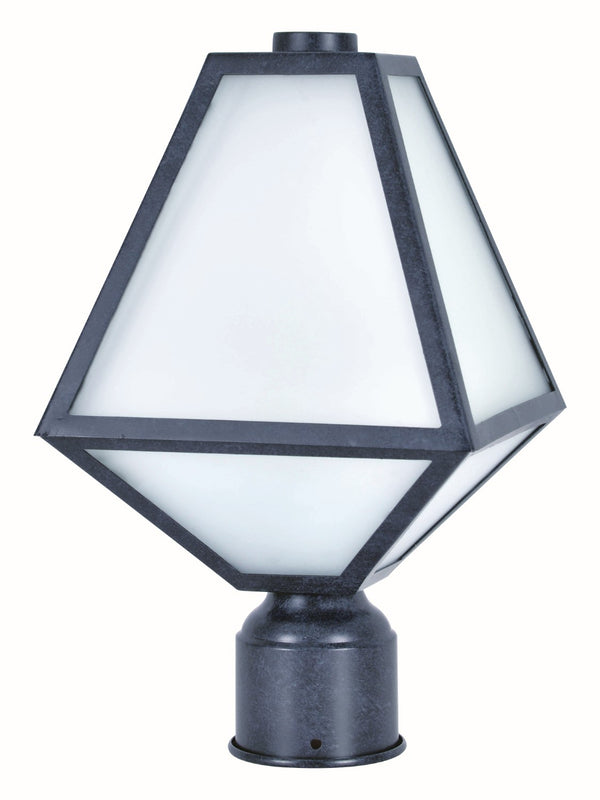 Crystorama GLA-9707-OP-BC Brian Patrick Flynn for Crystorama Glacier 1 Light Outdoor Lantern Post - Black Charcoal