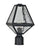 Crystorama GLA-9707-WT-BC Brian Patrick Flynn for Crystorama Glacier 1 Light Small Outdoor Lantern Post - Black Charcoal