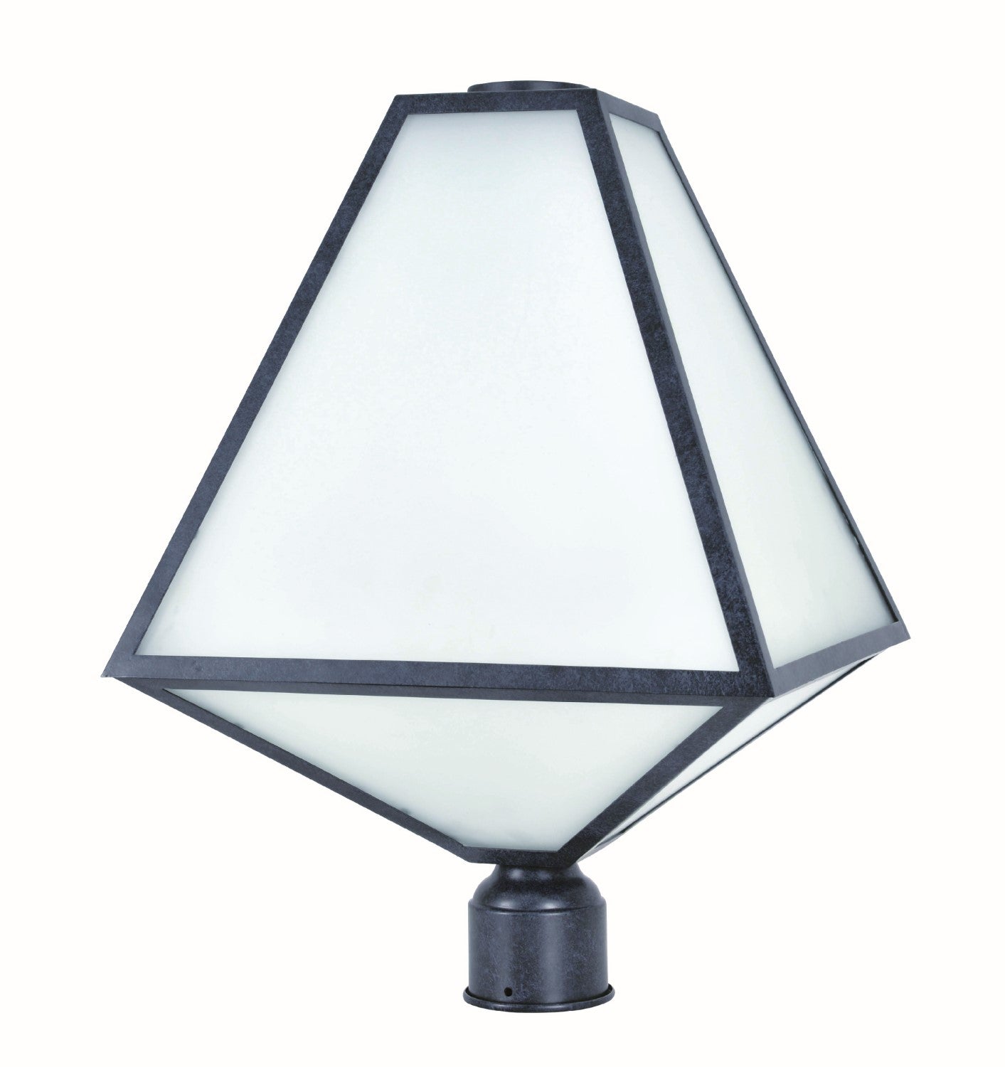 Crystorama GLA-9709-OP-BC Brian Patrick Flynn for Crystorama Glacier 3 Light Outdoor Lantern Post - Black Charcoal