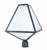 Crystorama GLA-9709-OP-BC Brian Patrick Flynn for Crystorama Glacier 3 Light Outdoor Lantern Post - Black Charcoal