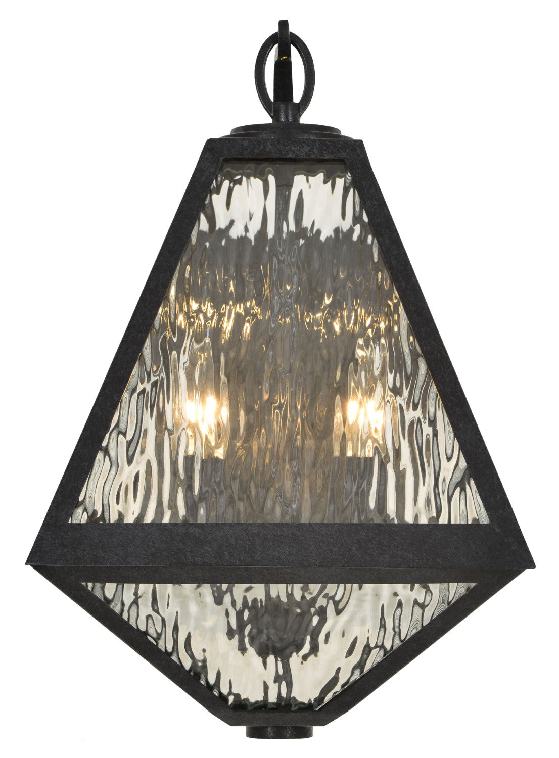 Crystorama GLA-9722-WT-BC Brian Patrick Flynn for Crystorama Glacier 2 Light Outdoor Wall Mount - Black Charcoal