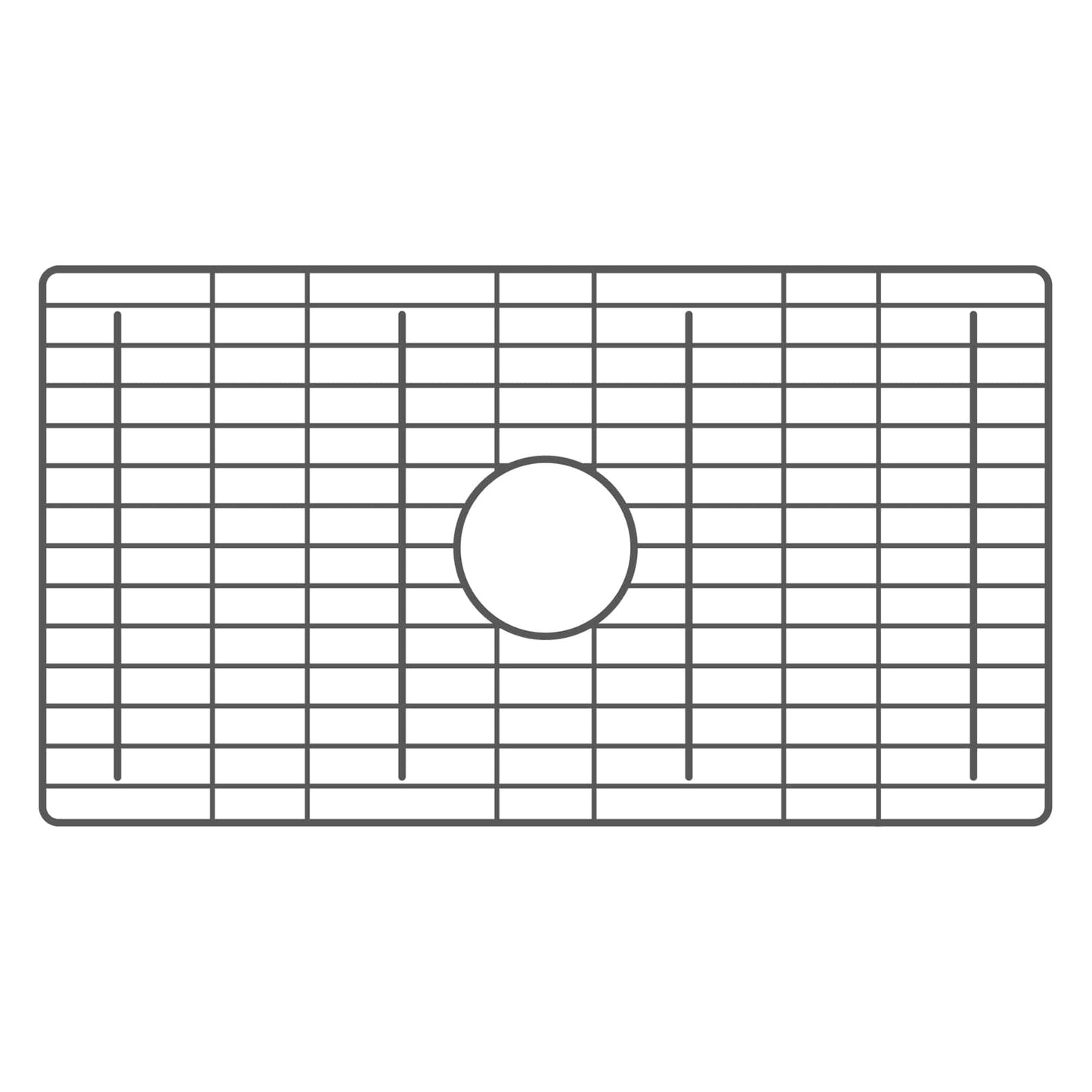 Native Trails GRD2614-GM 25.75" x 14.25" Bottom Grid in Gunmetal PVD