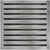 Linkasink GS007 Small Square Bars Grate For Ac05 - 4.5 In X 4.5 In X 1/4 In