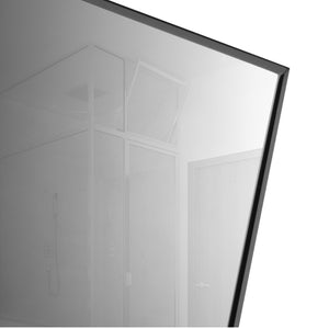 GlassCrafters 20Wx72Hx6D Full Length Frameless Mirrored Cabinet, Tinted Gray Glass, Right Hand