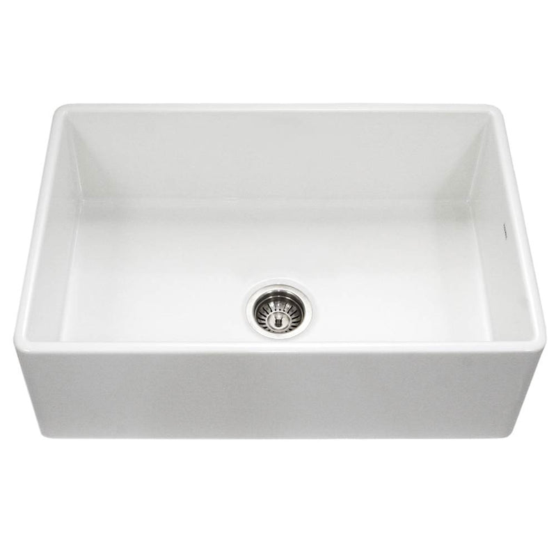 Hamat H-CHE-3320SA Apron-Front Fireclay Single Bowl Kitchen Sink