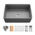 Hamat KIL-3020SW Kilncrest 30" Apron-Front Fireclay Workstation Single Bowl Kitchen Sink