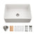 Hamat KIL-3020SW Kilncrest 30" Apron-Front Fireclay Workstation Single Bowl Kitchen Sink