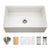 Hamat KIL-3320SW Kilncrest 33" Apron-Front Fireclay Workstation Single Bowl Kitchen Sink