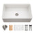 Hamat KIL-3320SW Kilncrest 33" Apron-Front Fireclay Workstation Single Bowl Kitchen Sink