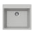Hamat SIO-2420ST SiOStone 24" Granite Topmount Single Bowl Kitchen Sink, Linen