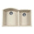 Hamat SIO-3321DAUR SiOStone 33" Undermount Double Bowl Granite Kitchen Sink - Parent