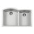 Hamat SIO-3321DAUR SiOStone 33" Undermount Double Bowl Granite Kitchen Sink