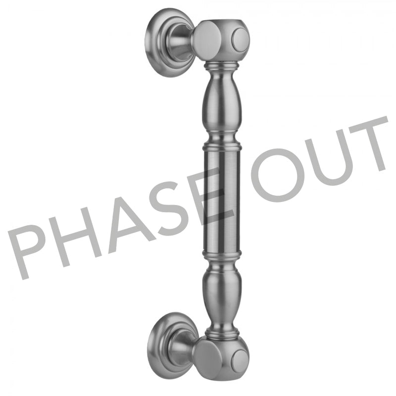 Jaclo H20-FM-18 18" H20 Front Mount Shower Door Pull With Finials - Parent