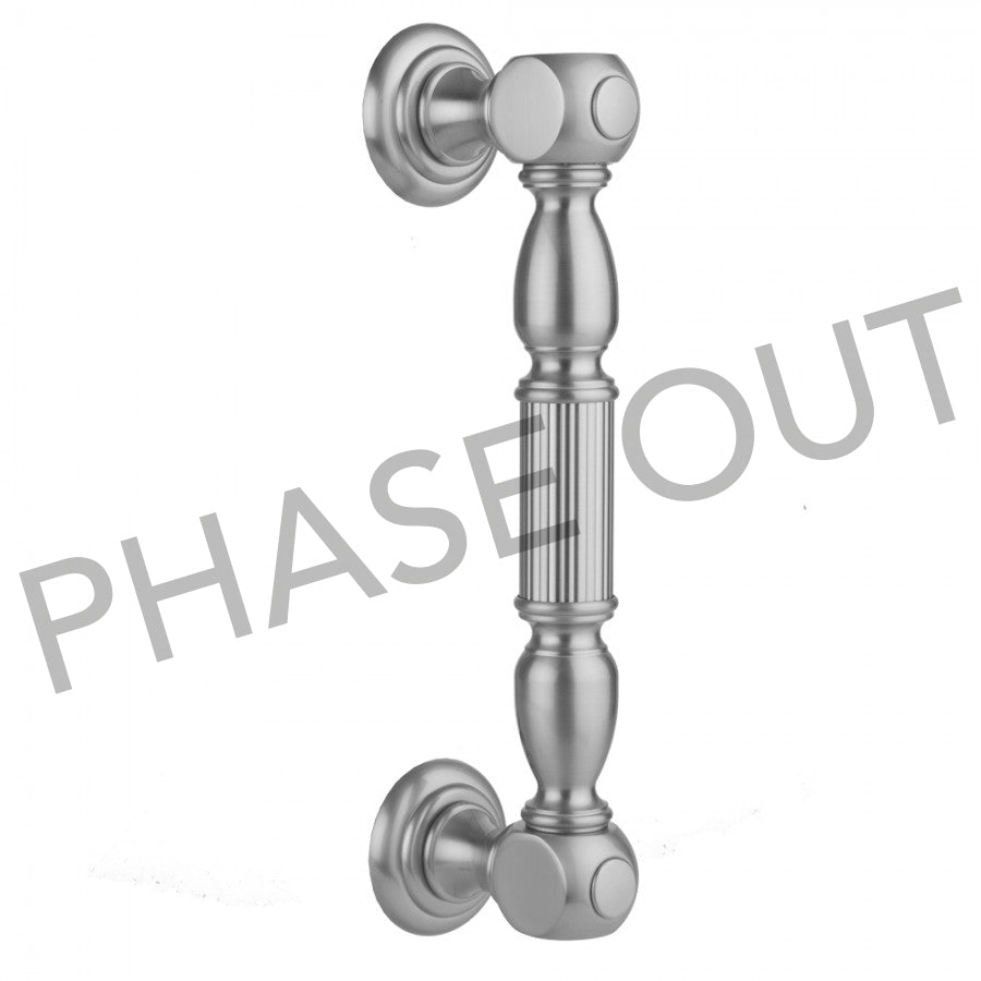 Jaclo H21-FM-24 24" H21 Front Mount Shower Door Pull With Finials - Parent