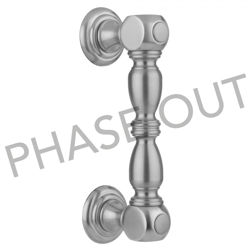 Jaclo H21-FM 6" H21 Front Mount Shower Door Pull With Finials - Parent