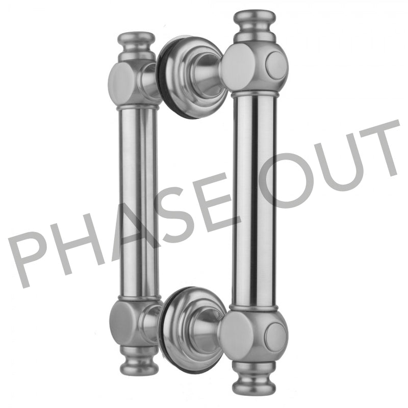 Jaclo H60-BB-16 16" H60 Smooth With End Caps Back To Back Shower Door Pull - Parent