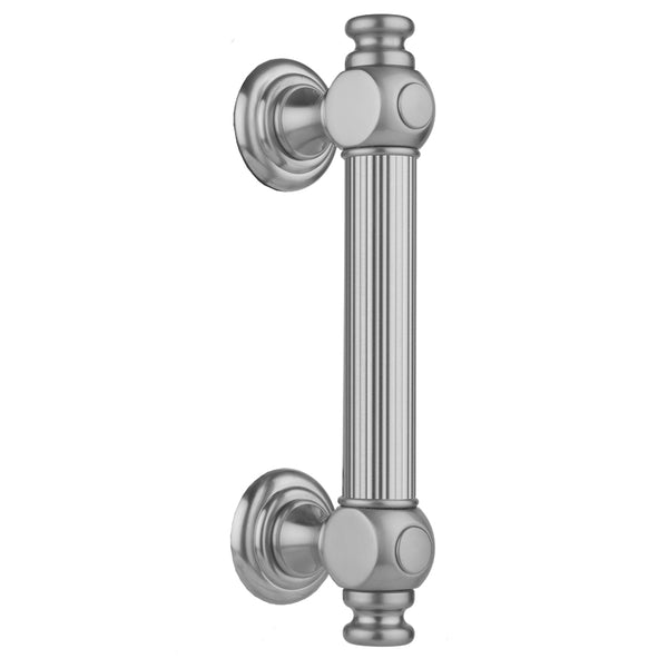 Jaclo H61-FM-18 18" H61 Reeded With End Caps Front Mount Shower Door Pull
