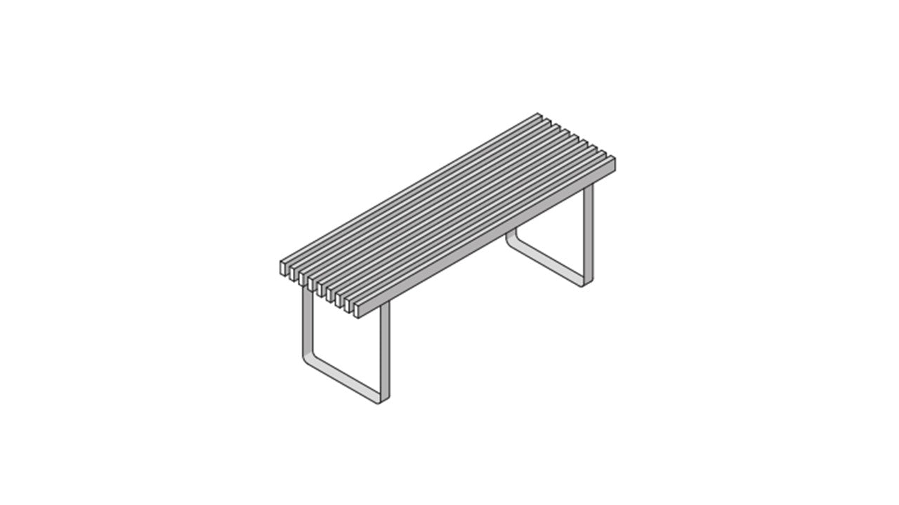Effe HA65100021 Hammam bench topkapi 115 cm.  115x35x44h