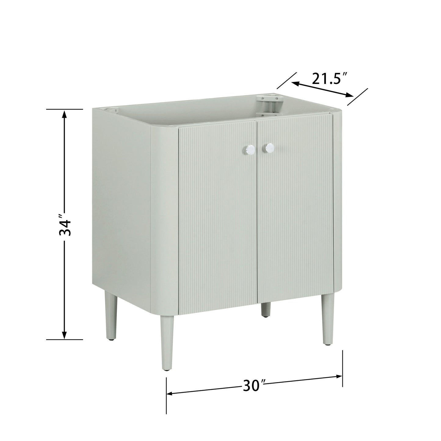 Avanity Haley Single Sink Bathroom Vanity in Soft Sage - Parent