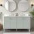Avanity HALEY-V60-SS Haley 60 In. Double Sink Bathroom Vanity In Soft Sage