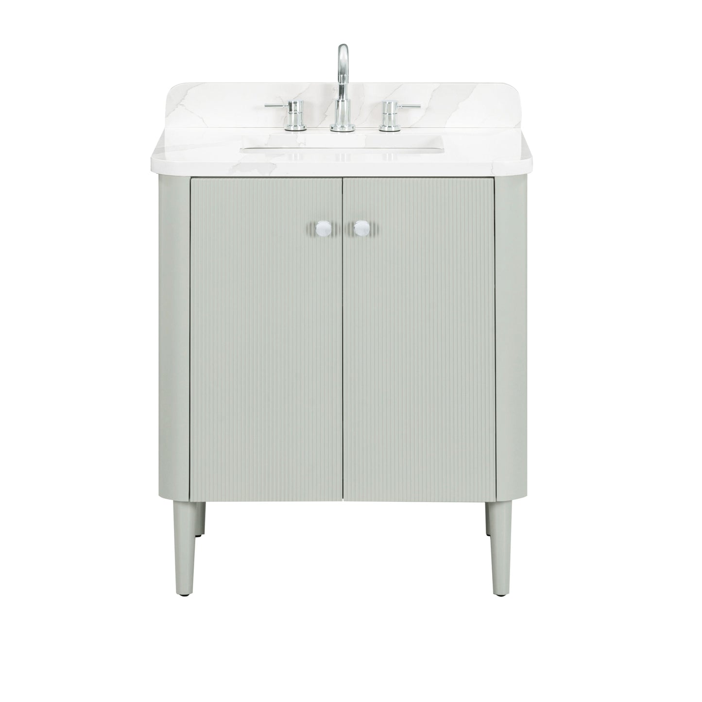 Avanity Haley Single Sink Bathroom Vanity in Soft Sage with Top - Parent