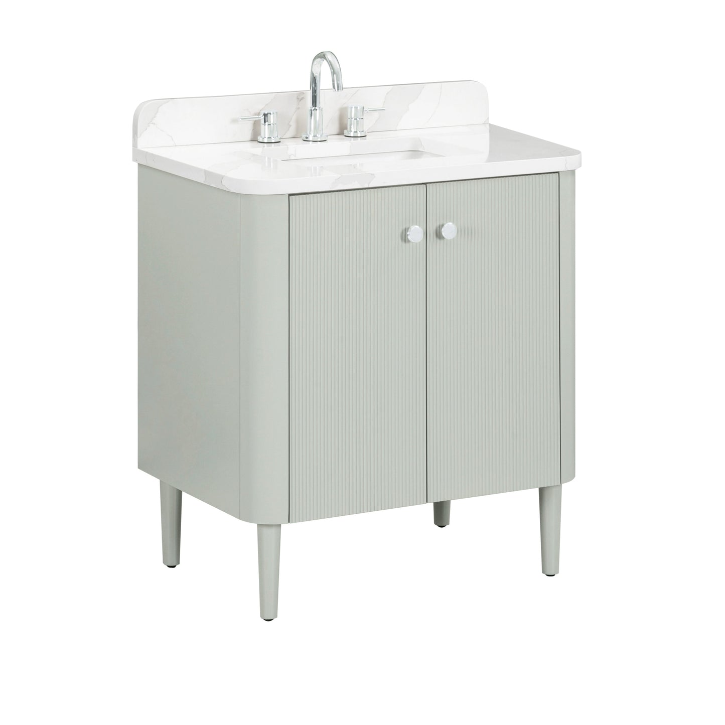 Avanity Haley Single Sink Bathroom Vanity in Soft Sage with Top - Parent