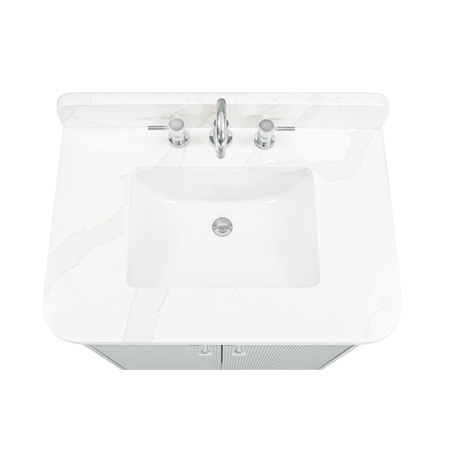 Avanity Haley Single Sink Bathroom Vanity in Soft Sage with Top