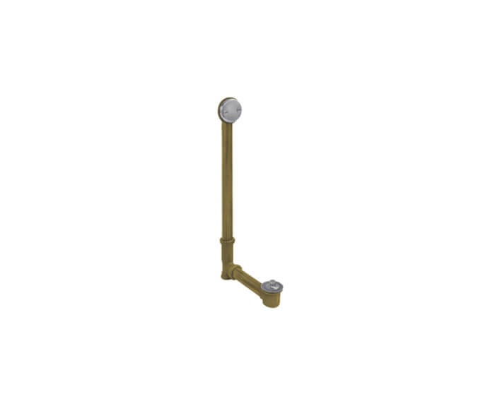 Mountain Plumbing HBDWLT22 Economy Lift & Turn Style Bath Waste & Overflow Drain (Brass Body) - Parent