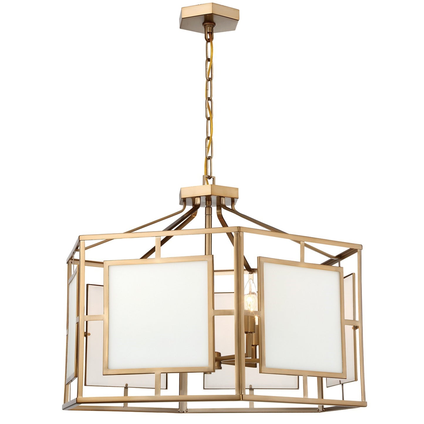 Crystorama HIL-996-VG Libby Langdon for Crystorama Hillcrest 6 Light Chandelier - Vibrant Gold