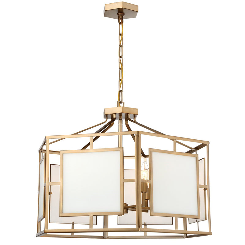 Crystorama HIL-996-VG Libby Langdon for Crystorama Hillcrest 6 Light Chandelier - Vibrant Gold
