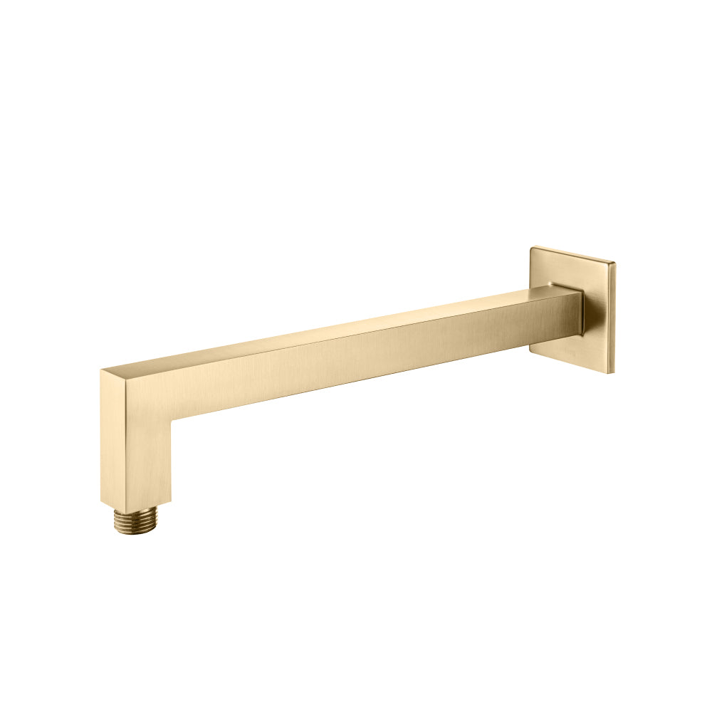 Flusso HS1001SA Wall Mount Square Shower Arm - 12" (300mm) - With Flange - Parent