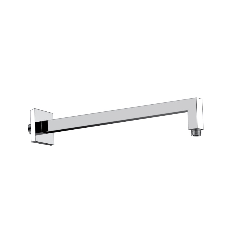 Flusso HS1001SA Wall Mount Square Shower Arm - 12" (300mm) - With Flange