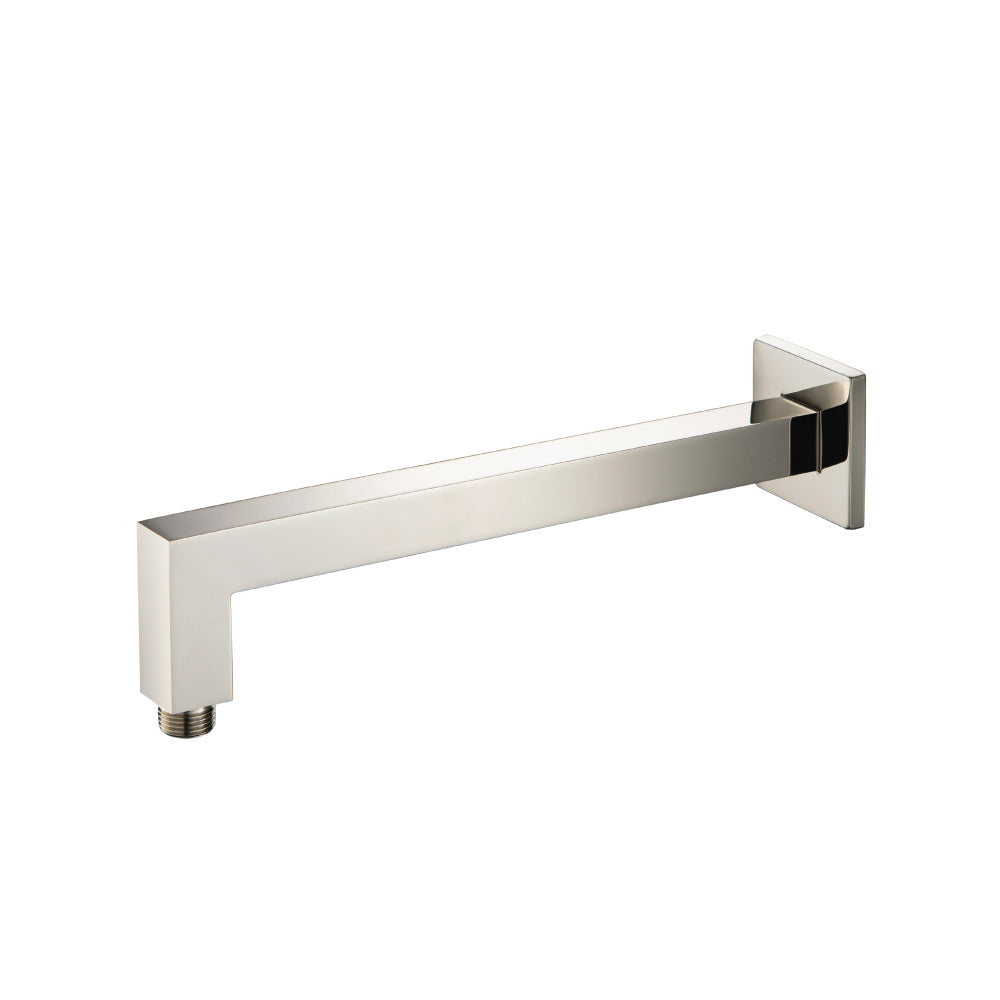 Flusso HS1001SA Wall Mount Square Shower Arm - 12" (300mm) - With Flange