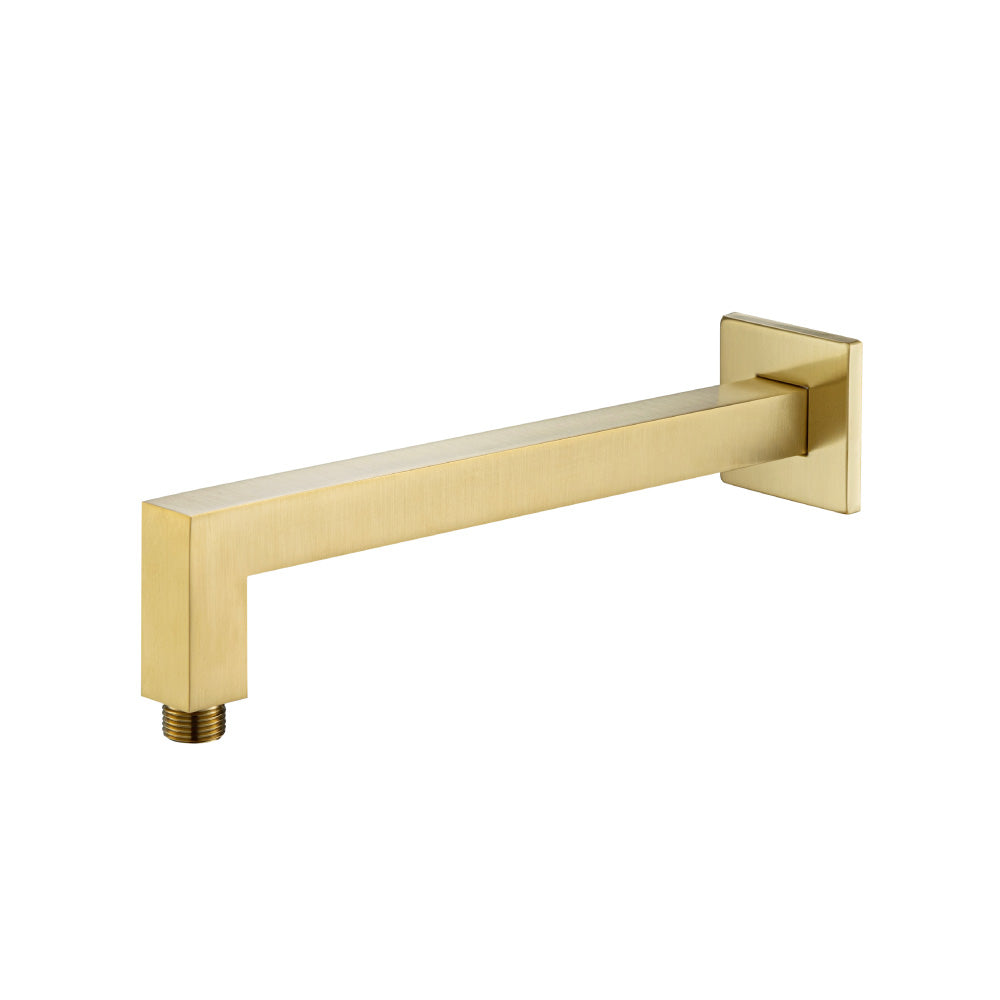 Flusso HS1001SA Wall Mount Square Shower Arm - 12" (300mm) - With Flange