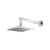 Flusso HS1001W 8" Solid Brass Showerhead / Rainhead With 12" Wall Mount Shower Arm
