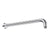 Flusso HS1002SA Wall Mount Round Shower Arm - 12" (300mm) - With Flange