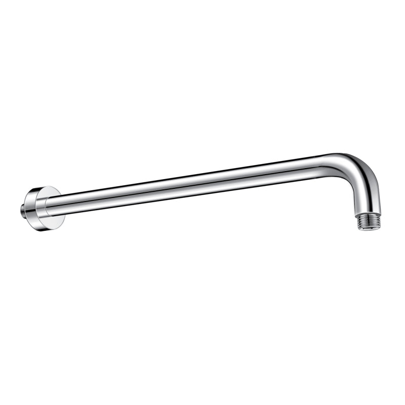 Flusso HS1002SA Wall Mount Round Shower Arm - 12" (300mm) - With Flange