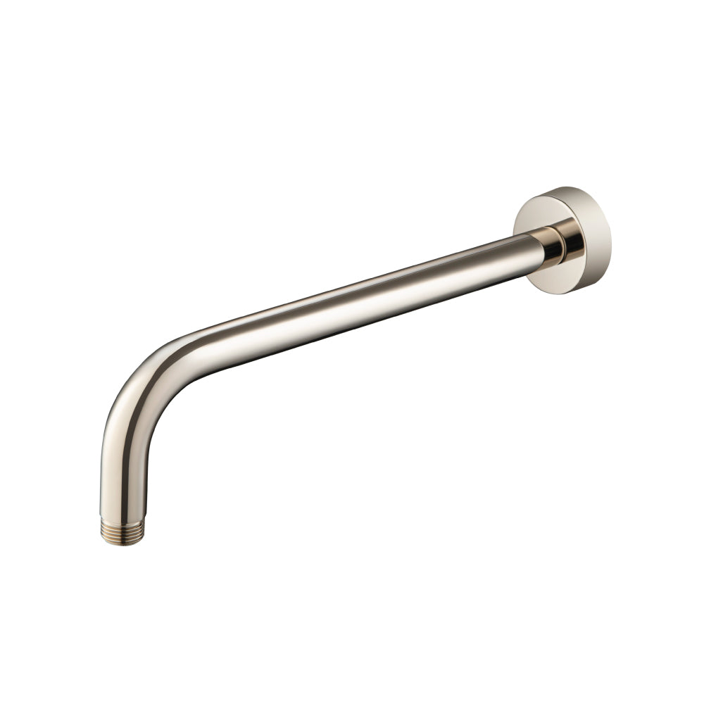 Flusso HS1002SA Wall Mount Round Shower Arm - 12" (300mm) - With Flange