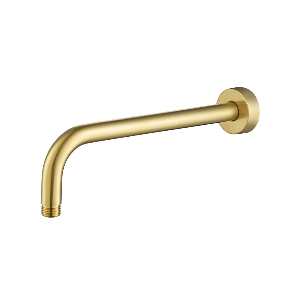 Flusso HS1002SA Wall Mount Round Shower Arm - 12" (300mm) - With Flange