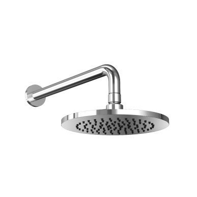Flusso HS1002W 8" Solid Brass Showerhead / Rainhead With 12" Wall Mount Shower Arm