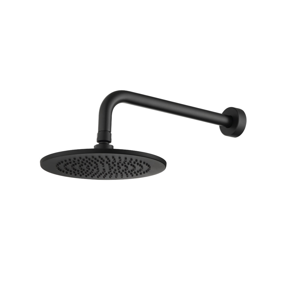 Flusso HS1002W 8" Solid Brass Showerhead / Rainhead With 12" Wall Mount Shower Arm
