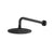 Flusso HS1002W 8" Solid Brass Showerhead / Rainhead With 12" Wall Mount Shower Arm