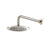 Flusso HS1002W 8" Solid Brass Showerhead / Rainhead With 12" Wall Mount Shower Arm