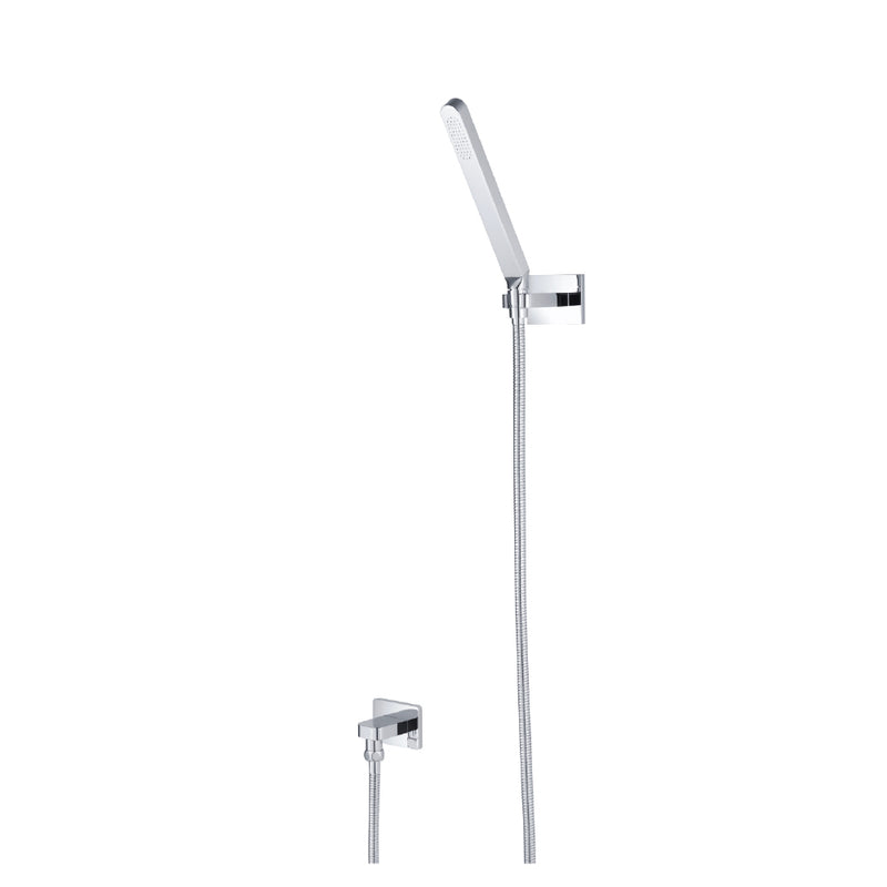 Flusso HS1008 Hand Shower Set With Wall Elbow, Holder and Hose