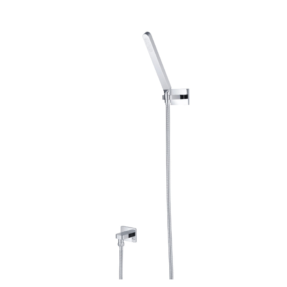 Flusso HS1008 Hand Shower Set With Wall Elbow, Holder and Hose